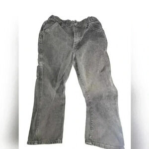 Boys Black Wrangler Carpenter Jeans Size 12 Regular